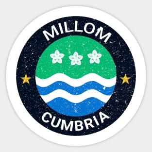 Millom - Cumbria Flag Sticker